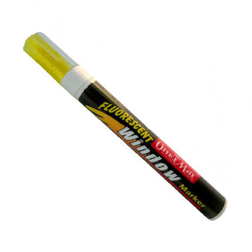 Imagen de MARCADOR PARA VIDRIO FLUORESCENTE - AMARILLO