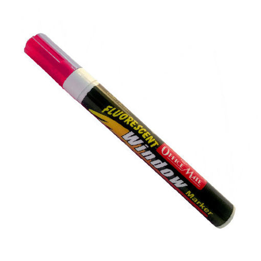 Imagen de MARCADOR PARA VIDRIO FLUORESCENTE - ROJO