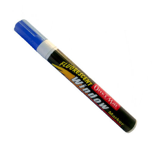 Imagen de MARCADOR PARA VIDRIO FLUORESCENTE - AZUL