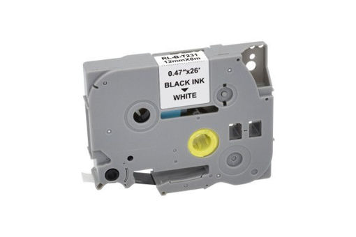 Imagen de CINTA ROTULADORA COMPATIBLE BROTHER TZE-231 (12 mm x 8 m)