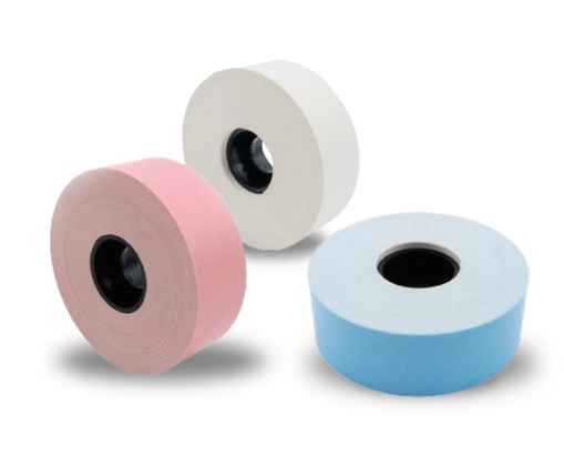 Imagen de PACK DE 3 ETIQUETAS TERMICAS -  CELESTE, ROSA, BLANCO